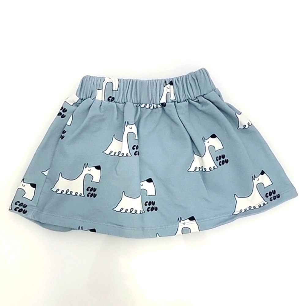 NWOT One Day Parade scottish dog blue skirt